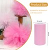 RIBBOOO Light Pink Tulle Fabric Rolls 6 Inch by 50