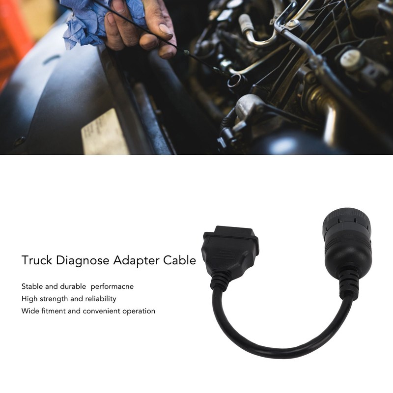 Truck Diagnose Interface Adapter 16 Pin OBD2 9 Pin Adapter