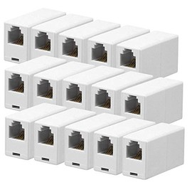 iMBAPrice RJ11 6P4C Straight Telephone Inline Coupler (15 Pack)