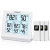 Geevon Indoor Outdoor Thermometer Wireless with 3 Remote Sensors, Digital