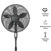 Air Monster 15732-R 18-Inch Diameter 3-Speed Adjustable Height Oscillating Pe...