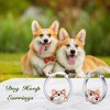 PELOVNY Dog Earrings 925 Sterling Silver Hypoallergenic Puppy Hoop Earrings