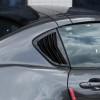car-attention Carbon Look Rear Side Window Louver Shutter Cover Trim