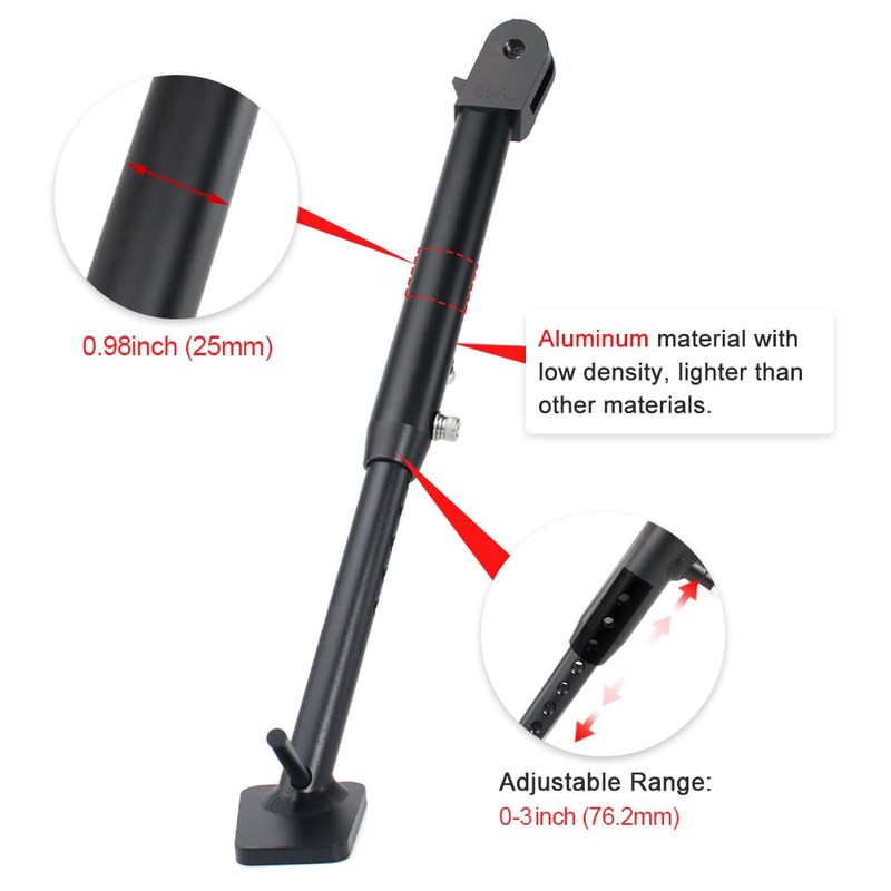 Xitomer Motorcycle Adjustable Kickstand Side Stand Fit for Tenere 700