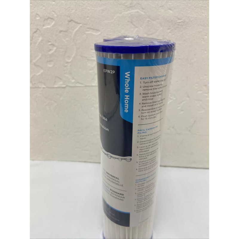 EcoPure 2-Pack EcoPure Universal Fit Pleated Replacement Water Filter EPW2P
