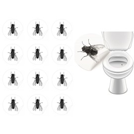 12 x Toilet Stickers for School Catering Equipment Pub Practice Hospital Pissior Urinal Funny Decoration (Bow Tie 12x)