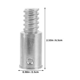 VOSAREA 6pcs Metal Threaded Tips Threaded Connectors Pole Adapter for Broom Cleaning Tools Replacement Parts for 22mm American Style Extension Poles Compatible with Brooms and Mops Handle Connectors