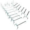 Kreher 40 Perforated Wall Hooks, Metal Hooks for Tool Walls