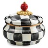 MACKENZIE-CHILDS Enamel Squashed Pot, Cute Enameled Container with Lid, 20