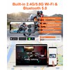 Motorcycle Wireless Carplay, Motorcycle Camera with Front and Rear HD