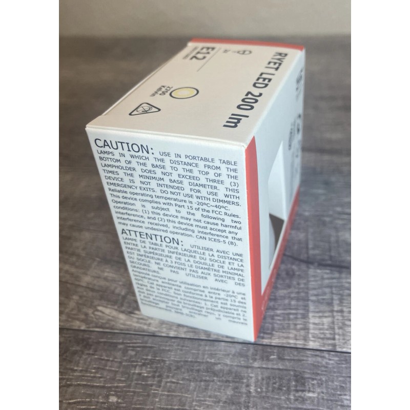 IKEA RYET LED BULB E12 200 Lm 2.2 Watt -