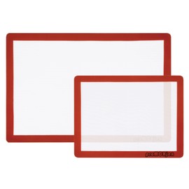 proMCRjex Silicone Baking Mats Half Sheet/Full Sheet Non-Stick Cookie Sheet for Baking Silicon Baking Mat Set (12” x 16” & 16” x 24” Pack of 2)