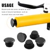 JTKREW Pack of 15 Bike Grip End Caps Bicycle Handlebar
