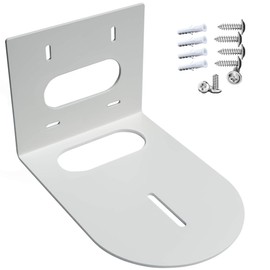 PTZ Camera Wall Mount Bracket, Universal Solid Metal Mount for All PTZ Cameras on The Market, Includes Mounting Screws, Compact Design (White)