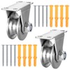 Pulleys for Ropes, 2 Pieces U-Groove Roller Wheel, Pulley, Lifting