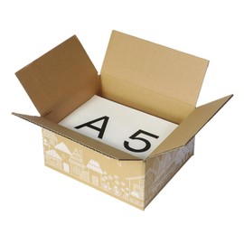 Earth Cardboard, 60 Sizes, Bottom A5, Gift Box, 20 Sheets, Total of 3 Sides 20 Inches (51 cm) ID0360