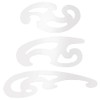 BENECREAT 3 Pcs Stainless Steel French Curve Ruler, Metal Pattern