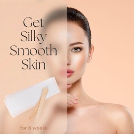 90-Piece Non-Woven Wax Strips for Face and Body, Men and Women, All Skin and Hair Types (Pink)