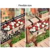 Y&M 6 PCS Adjustable Window Box Brackets for Planter Box,