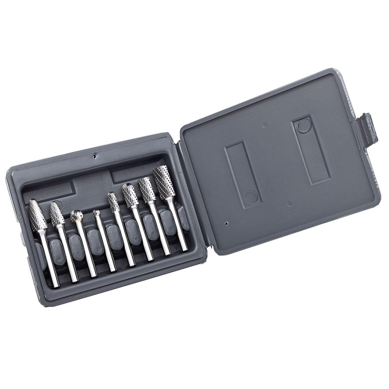Fairmount Tools 8 Piece Long Shaft Rotary Carbide Cutter Files