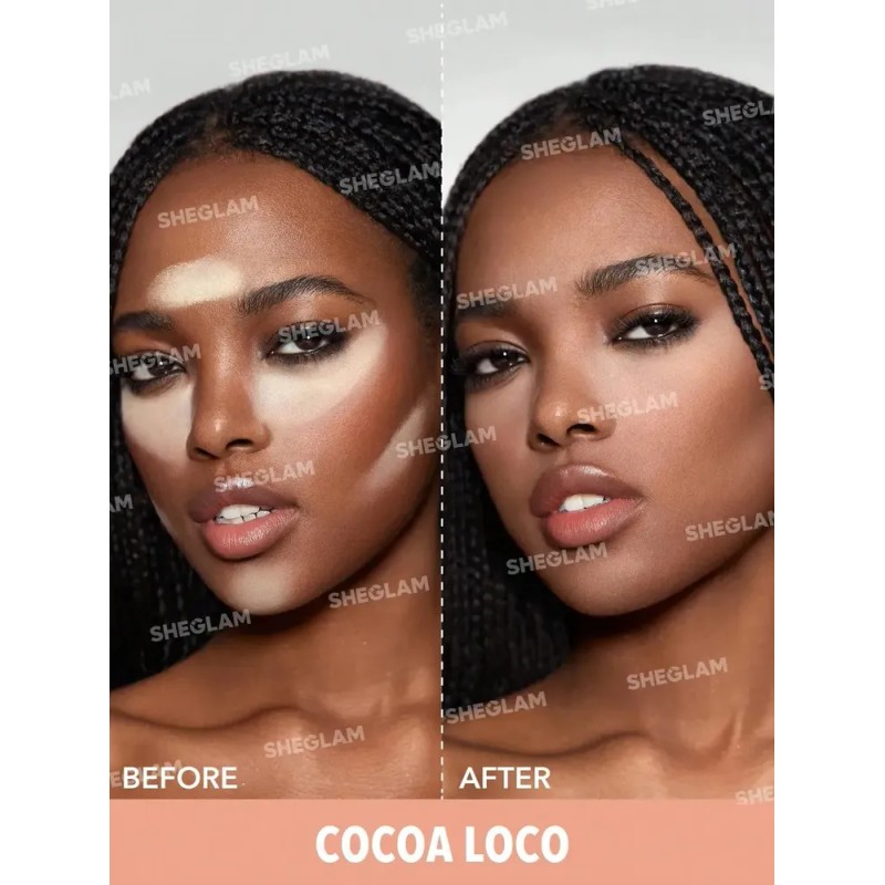Polvos Rostro Y Ojos listos para Sheglam Instagram - Cocoa