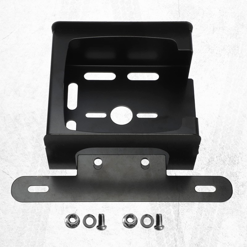 Partsam 1 Set Square Black Trailer Tail Light Mounting Box
