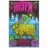 Aries Zodiac Sign - Flocked - Blacklight Poster - 23"