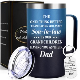 Lifecapido - Taza de café aislada con aislamiento para el hijo en la ley, solo cosa mejor que tener tu como mi hijo en la ley, regalo de cumpleaños y Navidad para el hijo en la ley de suegra (20