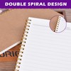 PALUDO Pack of 5 Notebook Lined A5 Spiral Notepad, Kraft