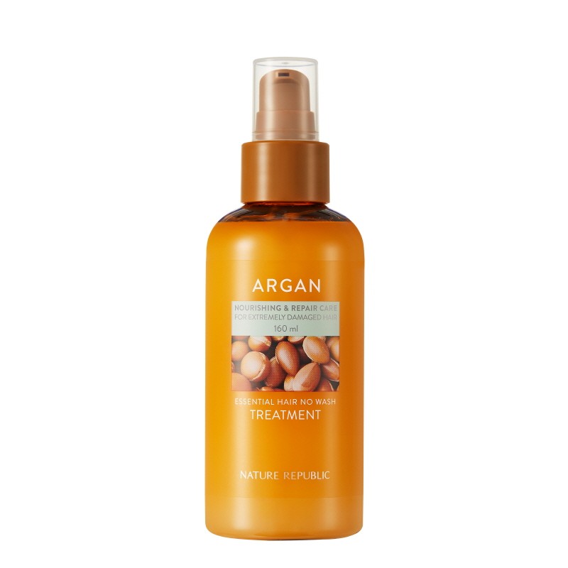 Nature Republic Argan Essential Hair No-Wash Treatment 160ml / 네이처리퍼블릭