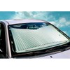 25 inch Large Fit Retractable Shade Auto Windshield Sunshade Silver