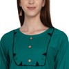 Ramkudi - Cuello de algodón liso con costuras rectas para