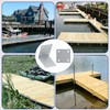 12 PCS Dock Inside Corner Bracket Kit, Includes 4 Inside