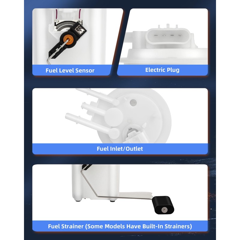 ECCPP Electric Fuel Pump Module Assembly w/Sending Unit Replacement for