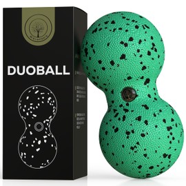 M.S.Lemberg® Duoball - Fascia Ball Massage Ball for Self-Massage - Ideal Massage for Back, Neck, Shoulder, Spine & Legs - Twin Peanut Duo Ball Fascia Roller - Double Ball Small 8 cm