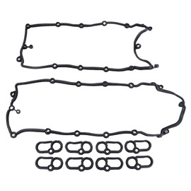 Slakerbe Left and Right Valve Cover Rocker Gasket Set Compatible for LandRover LR4/ Discovery 4 5.0L V8, for Range Rover 5.0L V8 2010-2016,for Range Sport 5.0L V8 2010-2016 LR010789,LR010882,ROV0087