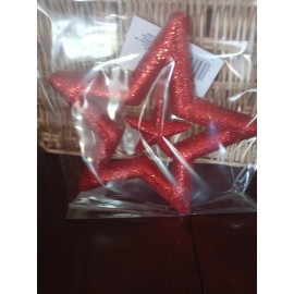 Red Glitter Star For Christmas