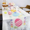 XIANNVXI Easter Eggs Table Runner, Easter Decoration, Easter Eggs Tablecloth,