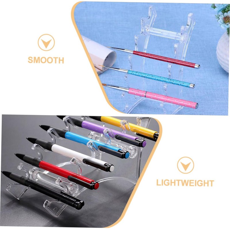 Healeved 2pcs Makeup Brush Holder Display Stand Slots Organizer for