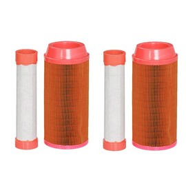 4 Pcs Inner Outer Air Filter for Kubota ZD1211 ZD1211L ZD1211R ZD1211RL D323 ZD326HL ZD326P ZD326RP ZD326S ZD331LP K3181-82240 & K3181-82250