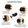 12 Pcs Touch Release Catch for Cupboard, Push to Open