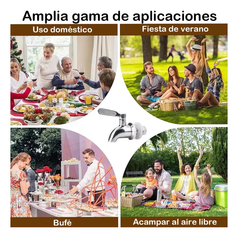 Generic Llave Acero Inoxidable Para Garrafón Dispensador De Bebidas