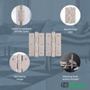 EAI Satin Door Hinges | 3 Inch / 76mm Satin