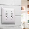 TayMac 4400W Paintable Double Toggle Light Switch Wall Plate Cover,