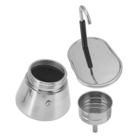 Tbest Steel Coffee Maker,Pot Stainless Steel,stovetop espresso maker stainless steel pot cam coffee mini express lichtenstein set includes 1cup outdoors 1 cup portable maker ceramic top 200ml