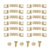 100 Pack Small Sawtooth Picture Hangers with 200 Screws Metal