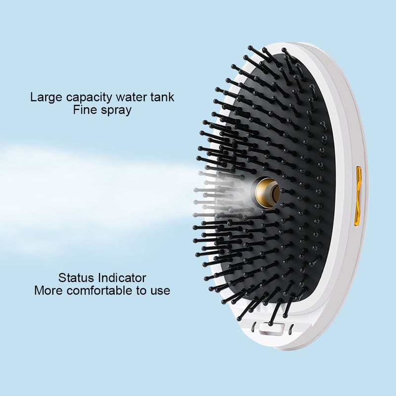 Electric Ionic Hairbrush Portable Electric AntiStatic Straight Hair Massage Comb