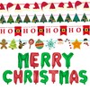 Christmas Pack of 4 Festive Decorative Buntings + Merry Christmas