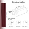 Chiffon Table Runner Burgundy, 77 x 300 cm Soft and