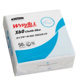 Crecia 60565 X60 X60 Cross-Like 4-fold, 50 Count Non-woven Wipes, Thin